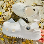 1st Copy Branded Hiker Full White Clogs