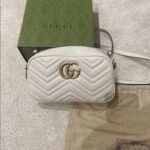1st Copy Gucci Marmont Camera Sling Bag White