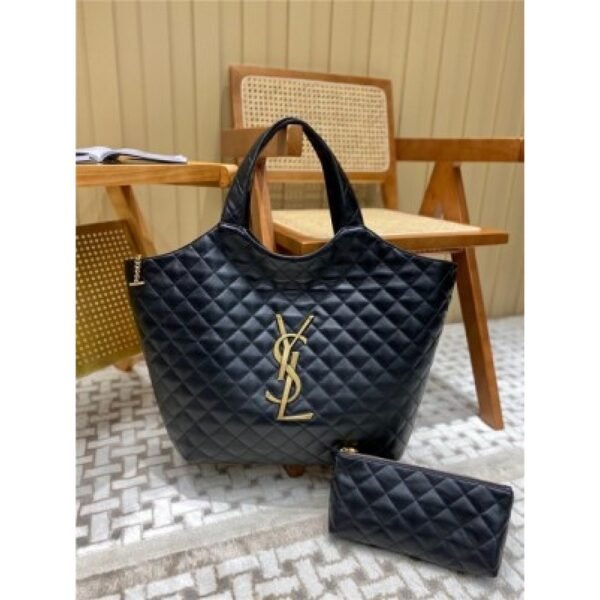 1st Copy YSL Bag Icare Maxi Shopping in Quilted Leather