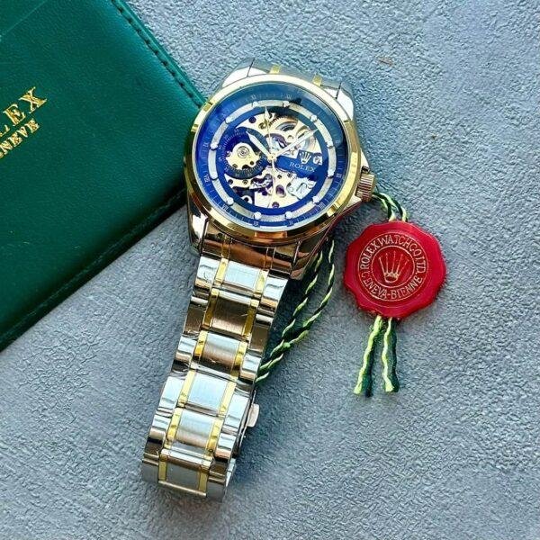 Rolex Fully Automatic Watch Silver & Gold for Men Rolex Fully Automatic Watch Silver & Gold for Men