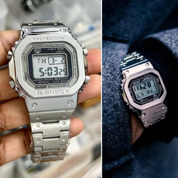First Copy G-Shock Vintage Silver Watch for Men First Copy G-Shock Vintage Silver Watch for Men