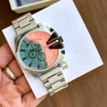 First Copy Diesel 10 bar watch Silver for Men