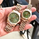 First Copy Rolex Day-Date Couple Watch with Green Dial