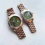 First Copy Rolex Day-Date Couple Watch with Green Dial