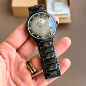 First Copy Rado Men's Black True Secret Diamonds Watch
