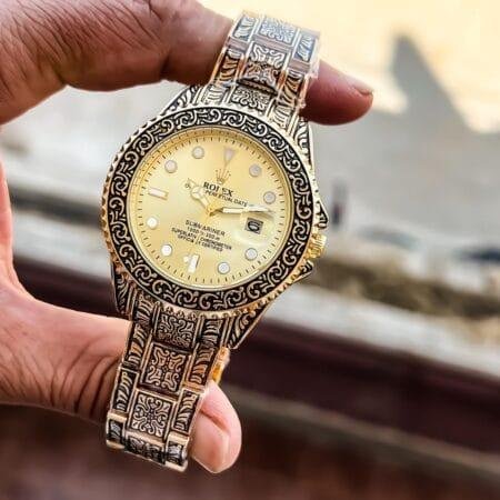 Rolex Submariner Handcrafted Gold Dial First Copy Rolex Submariner Handcrafted Gold Dial First Copy