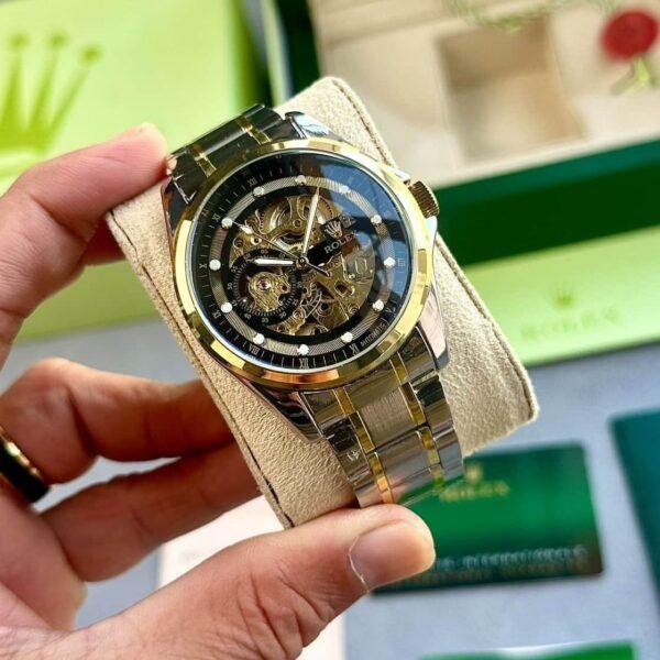 Rolex Fully Automatic Watch Silver & Gold for Men Rolex Fully Automatic Watch Silver & Gold for Men