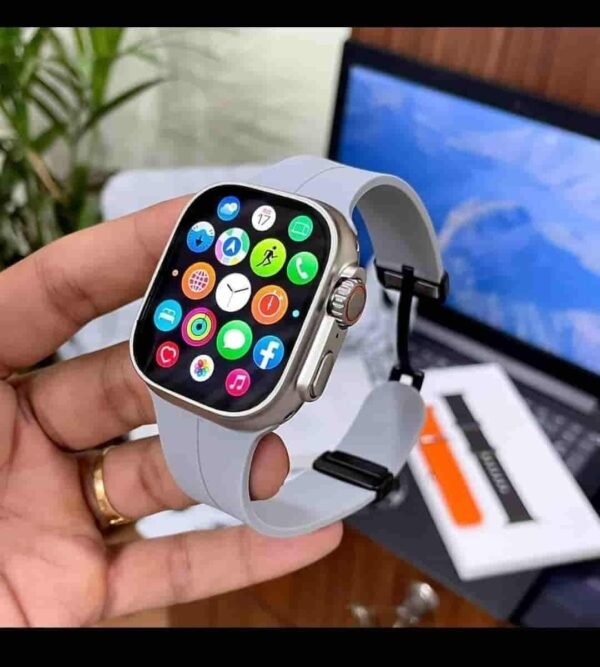 Series 8 Ultra Gray First Copy Smartwatch with Apple Logo