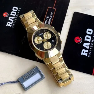First Copy Rado Diastar Men's Gold Chronograph 44mm Watch