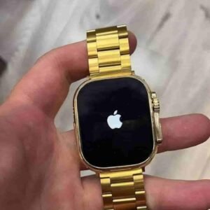 iWatch 8 Ultra with Golden Chain Belt & Ocean Rubber Strap