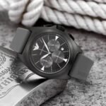 Mens Emporio Armani Watch Silicon Belt Gents (SG325)