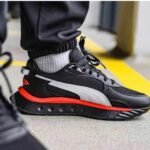 Branded Wild Rider Black Running Shoes