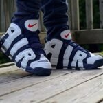 Branded Air More Uptempo Navy Sneakers