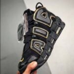 Branded Air More Uptempo Black Yellow Sneakers