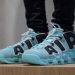 Branded Air More Uptempo Green Black Sneakers