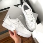 Branded Airforce 1 White Low Sneakers