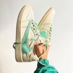 Branded Air 1 Travis Scott Mocha Tiffany White Sneakers